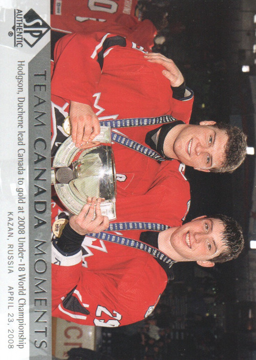 2012-13 SP Authentic #210 Cody Hodgson TC Matt Duchene - HKY