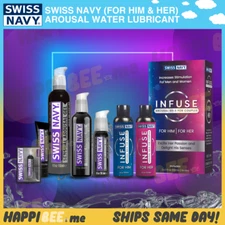 Swiss Navy Sensual Arousal Water Lubricant🍯Couples Tingling Sensation Sex Lube