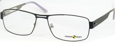 CRASH TEST by vonBogen 3058 C04 MATT BLACK EYEGLASSES GLASSES 62-19-145 Germany
