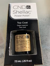 CND Shellac Gel Nail Polish Top Coat - New With Box - 0.25 Fl Oz ~ Free Shipping