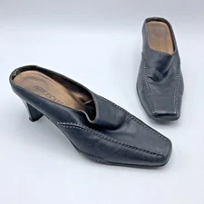 Aerosoles Click Women Black Slip On Mule Shoe Size 7B Pre Owned