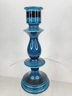 ALVINO BAGNI BLUE CERAMIC CANDLE STICK HOLDER ITALY MIDCENTURY MODERN MCM VTG — photo 6
