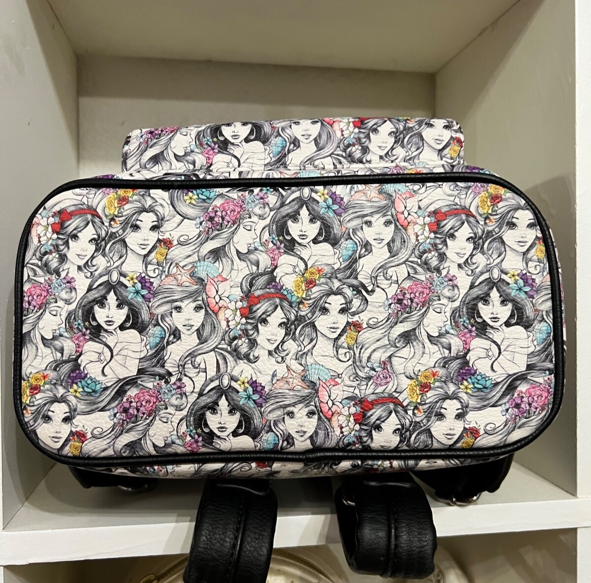 Disney Loungefly Princess Floral Sketch Mini Backpack & Wallet Set NWOT Amazon.com: Loungefly Disney Princesses Floral Faux Leather  main image 3