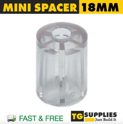 TG SUPPLIES Clear 18mm Mini Spacers For 3" Corrugated Roofing Sheets Screws Universal Fixing