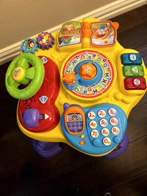 VTech Magic Star Learning Table, English and Spanish Learning Toy For Baby