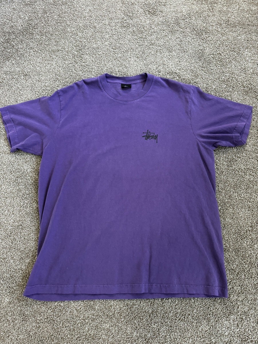 Stussy Skull Wings Pigment Dyed T-Shirt In Purple Sz XL | eBay