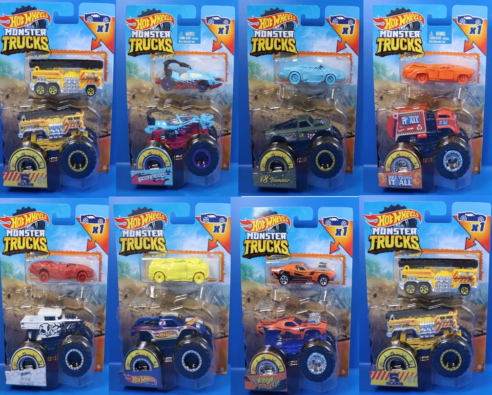 Mattel Hot Wheels / MonsterTrucks Serie Doppel Pack / Auswahl an Cars