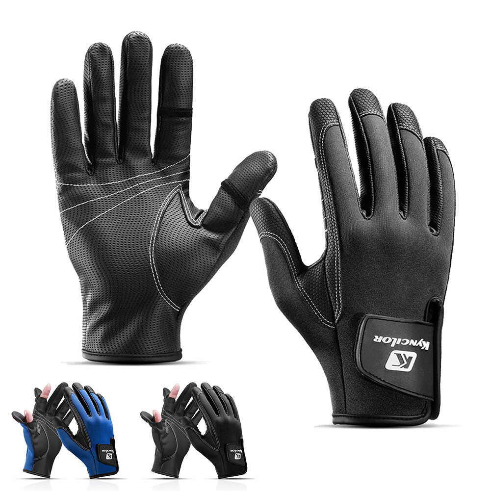 Thermal Fishing Gloves Neoprene Waterproof Gloves Men Women Warm Winter  Mittens