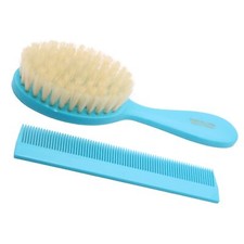 Parcelona French Grooming Combo 6 Celluloid Baby Brush and Comb for Toddlers