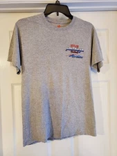 Outlaw Nostalgia Pro Stock Americam Diesel Rick Catron Size Small Grey T Shirt