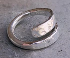 Hammered Silver Ring, Handmade Ring, 925 Sterling Silver, Ring For WomenAll size