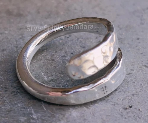 Hammered Silver Ring, Handmade Ring, 925 Sterling Silver, Ring For WomenAll size