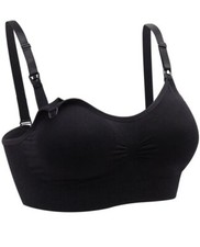 Black Nursing Bra With Removable Cups