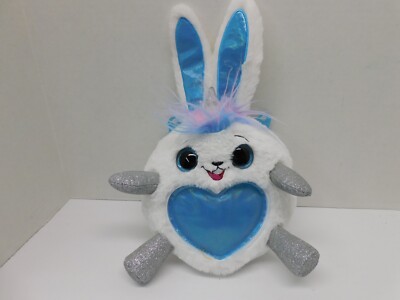 Zuru Rainbocorns Plush Bunny Blue Heart & Wings Sparkle 12  Stuffed Toy Unicorn