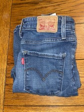 Levi's 721 High Rise Skinny Blue Denim Stretch Jeans - Women's size W28 X L30