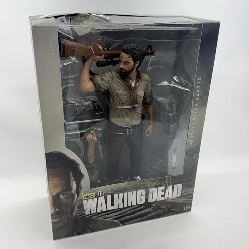 Damaged AMC The Walking Dead RICK GRIMES Series 6 - 10" Deluxe Figure, McFarlane