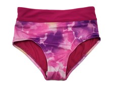Nike Big Girls Asymmetrical High-Waist Bikini in Fireberry, Sz M 10-12 years 