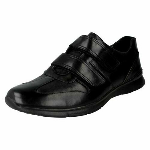 Mens Unstructured by Clarks Shoes Un Tynamo Turn Black UK 8.5