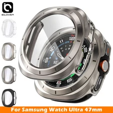 For Samsung Galaxy Watch Ultra Hard Case Glass Screen Protector Full Cover 47mm