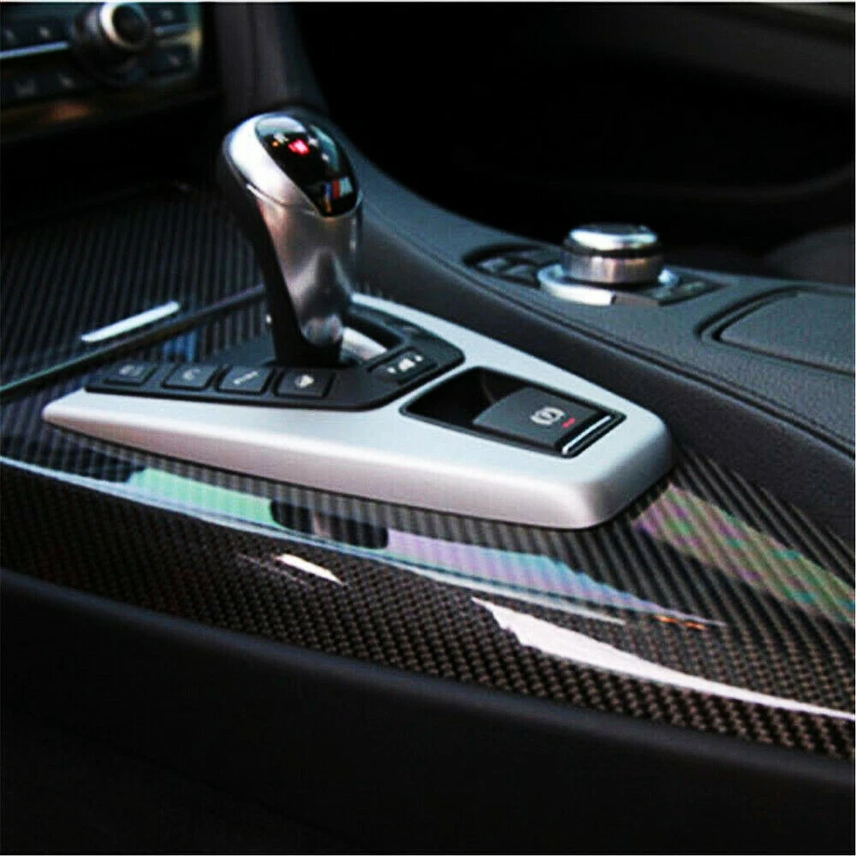 Auto Accessories 7D Glossy Carbon Fiber Vinyl Film Car Interior Wrap Stickers - Image 3 of 4