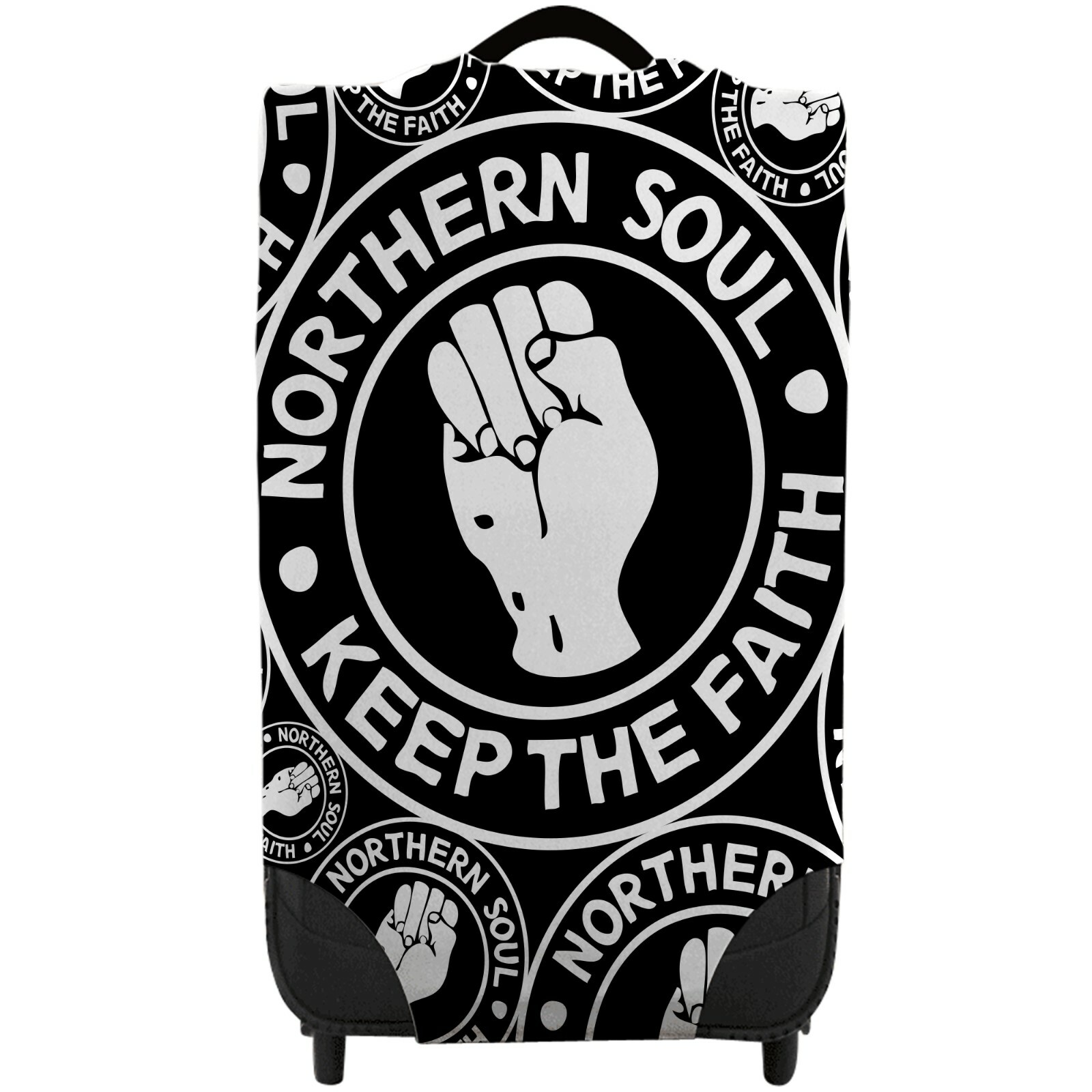 All Over Northern Soul Black Caseskinz Suitcase Cover *SUITCASE NOT