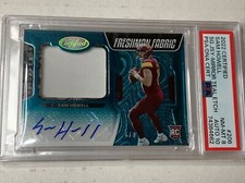 PSA 8 2022 Certified Sam Howell TEAL Mirror Freshman Fabric RC Patch Auto #/8