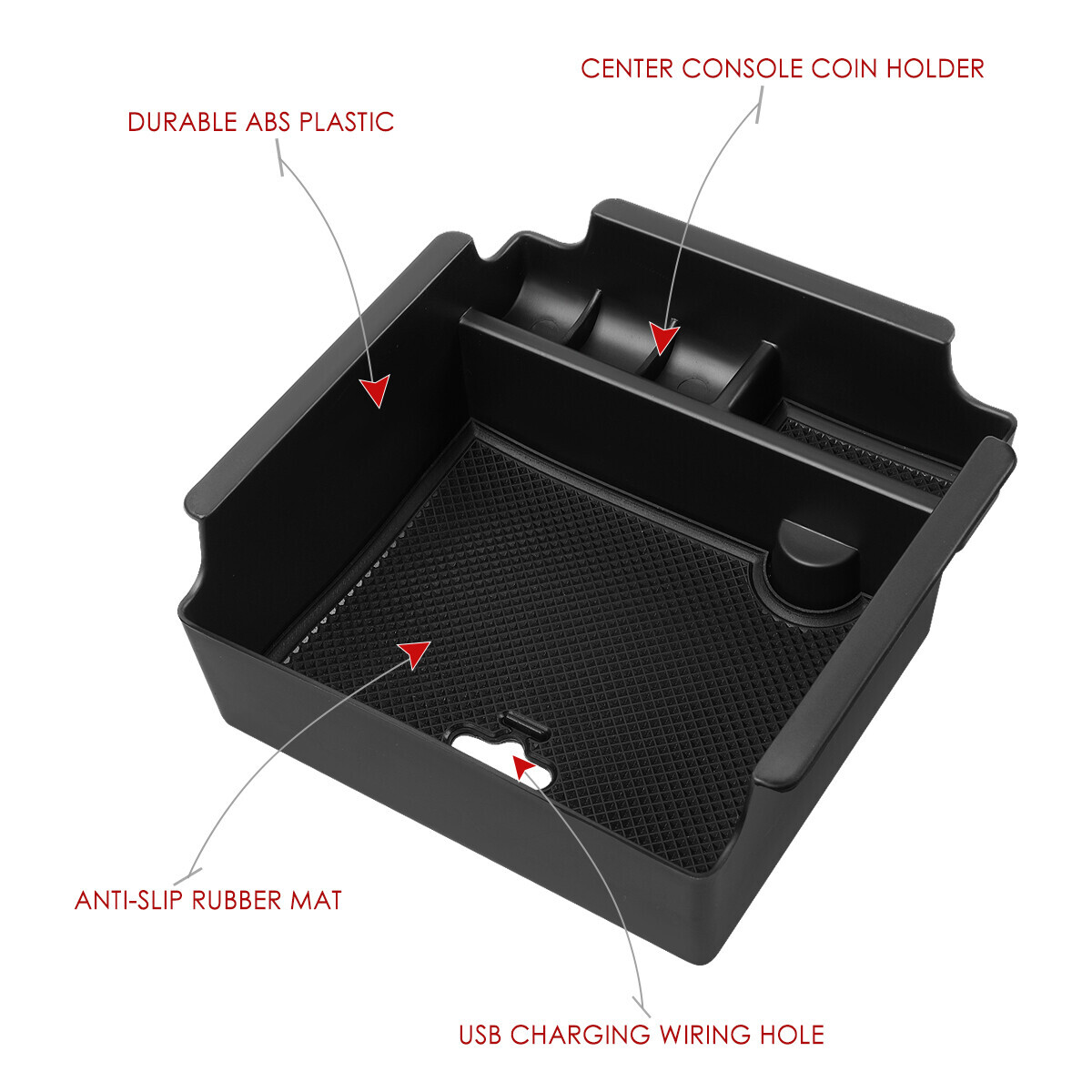 For 1617 Nissan Maxima Center Console Organizer Tray Storage Box w