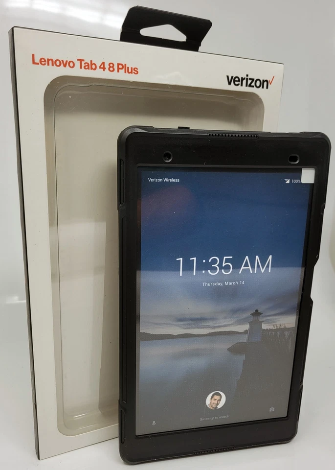 Verizon Rugged Case for Lenovo Tab 4 8 Plus - Black - Image 2 of 3