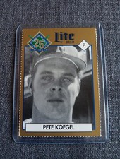 PETE KOEGEL  1994 MILWAUKEE BREWERS MILLER BREWING RARE BASEBALL CARD SGA