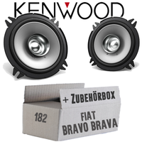 Kenwood Lautsprecher FüR Fiat Bravo + Brava 182 Front Boxen 13Cm Koax Auto Set