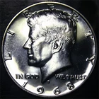 1968 S Kennedy Half Dollar Gem Proof 40% Silver 50c US Coin San Francisco Mint