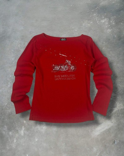 ‘05 Bike Week Rhinestone Top Sz. M￼