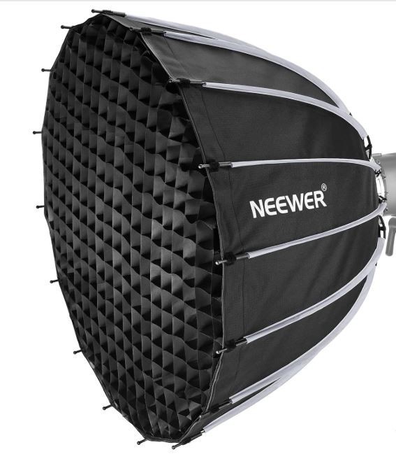 Neewer 85cm Parabolic Softbox Quick Set up & Folding, with Diffusers and Bag
