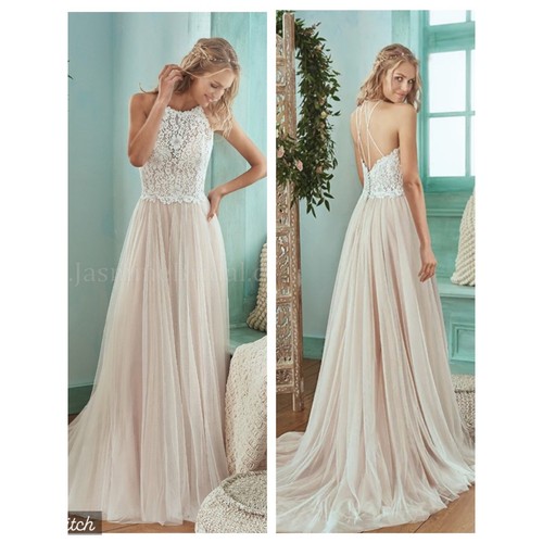 Stunning Jasmine English Net Wedding Gown