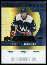2021-22 Upper Deck Credentials #83 Philippe Maillet Yellow #/249 A-1