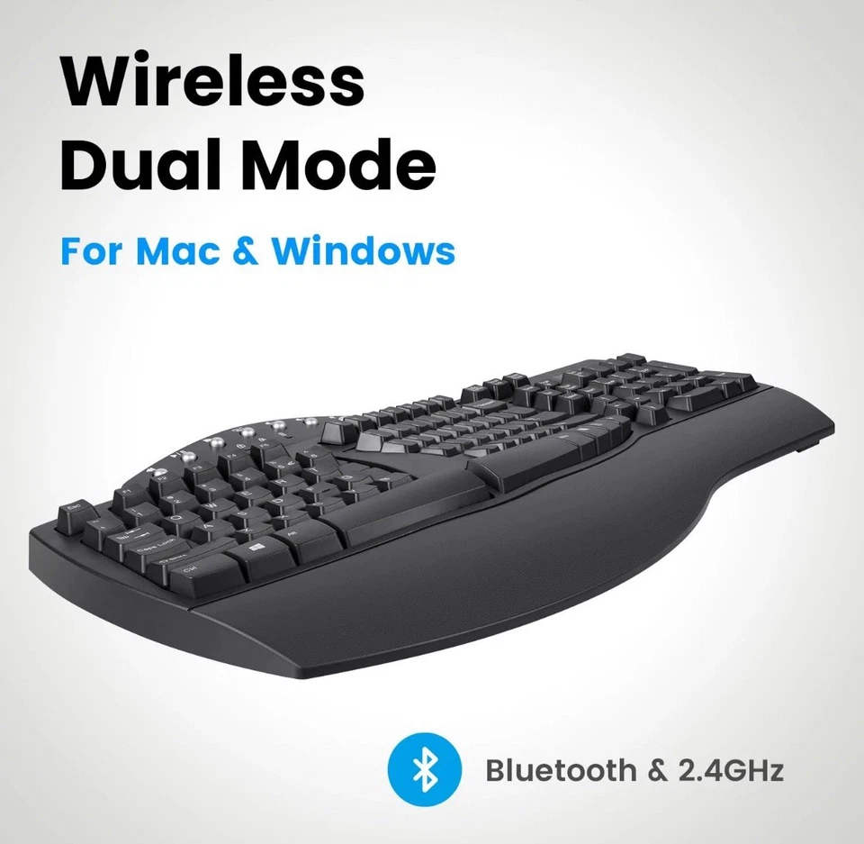 Perixx PERIBOARD-612, 2.4GHz Wireless Ergonomic Split Keyboard Bluetooth - Image 4 of 4
