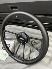 Blacked Out Dodge Aftermarket Steering Wheel 6 Bolt Pattern 14in