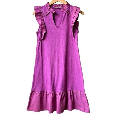 MELISSA NEPTON Joyce Flirty Dress in Dark Fuchsia Pink Sz XS