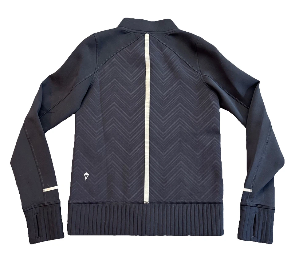 Ivivva Girls Size 7 Zip Up Jacket athletic stretchy Casual Color Black￼ - Image 3 of 4