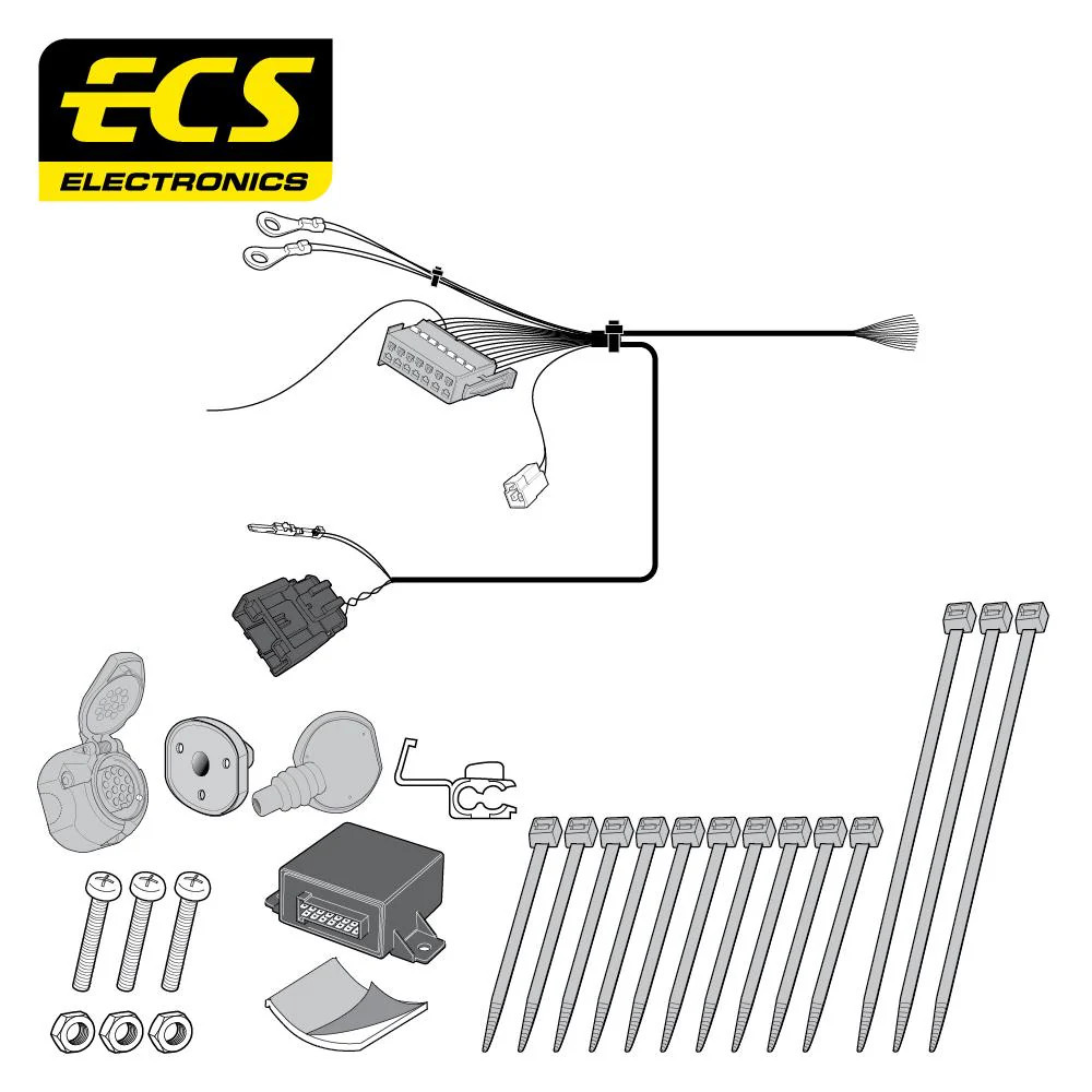 Towbar Wiring Kit 13 Pin CITROEN C4 Spacetourer MPV June 2018 -  CT052D1U