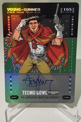 2026 Bo Jackson Battle Arena- Tecmo- Young Gunner- Steel- Inspired Ink Auto- 165