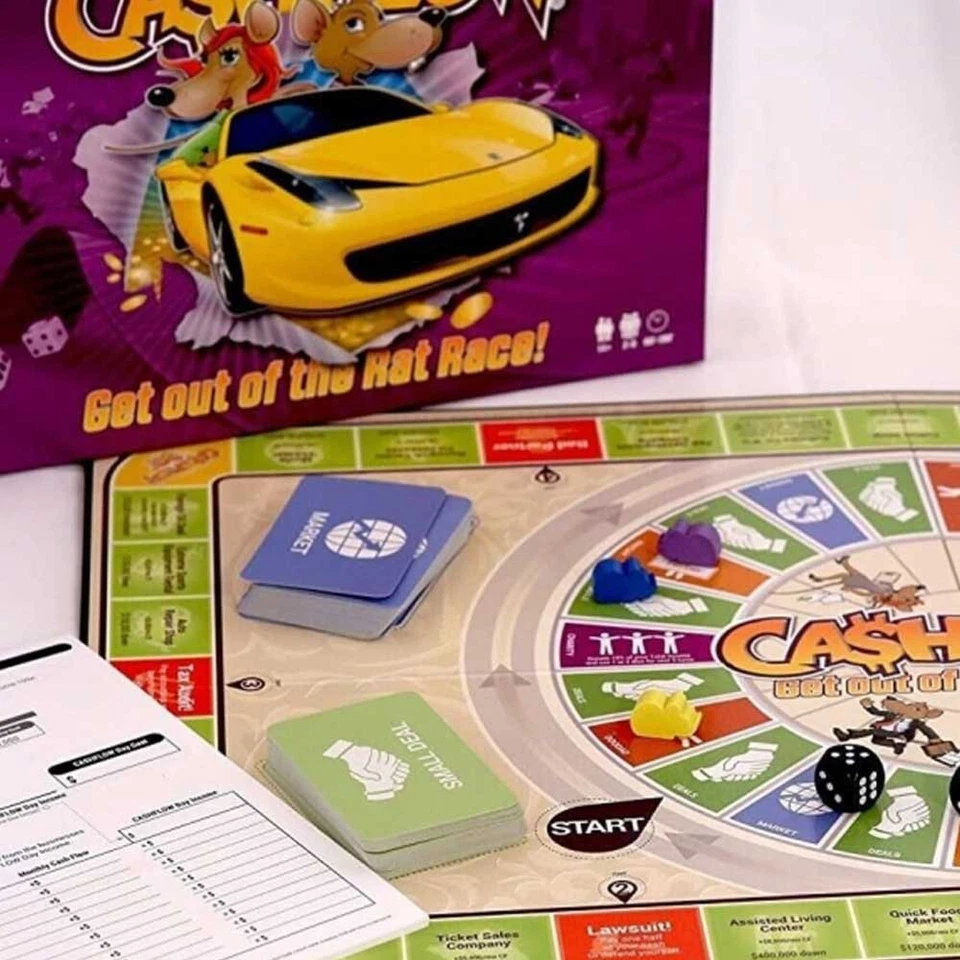 Cashflow Board Game Rich Dad Poor Dad Robert Kiyosaki Boxed New - Image 4 of 4