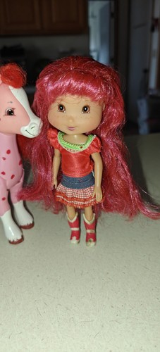 Vintage Strawberry Shortcake 7" Puppe mit Pferd - Bild 2 von 3