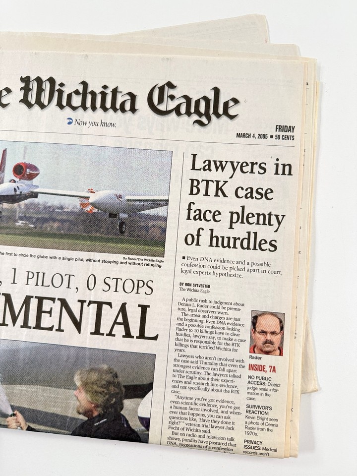 Lot (x12) BTK Dennis Rader Wichita Kansas KS Newspaper Lot murder