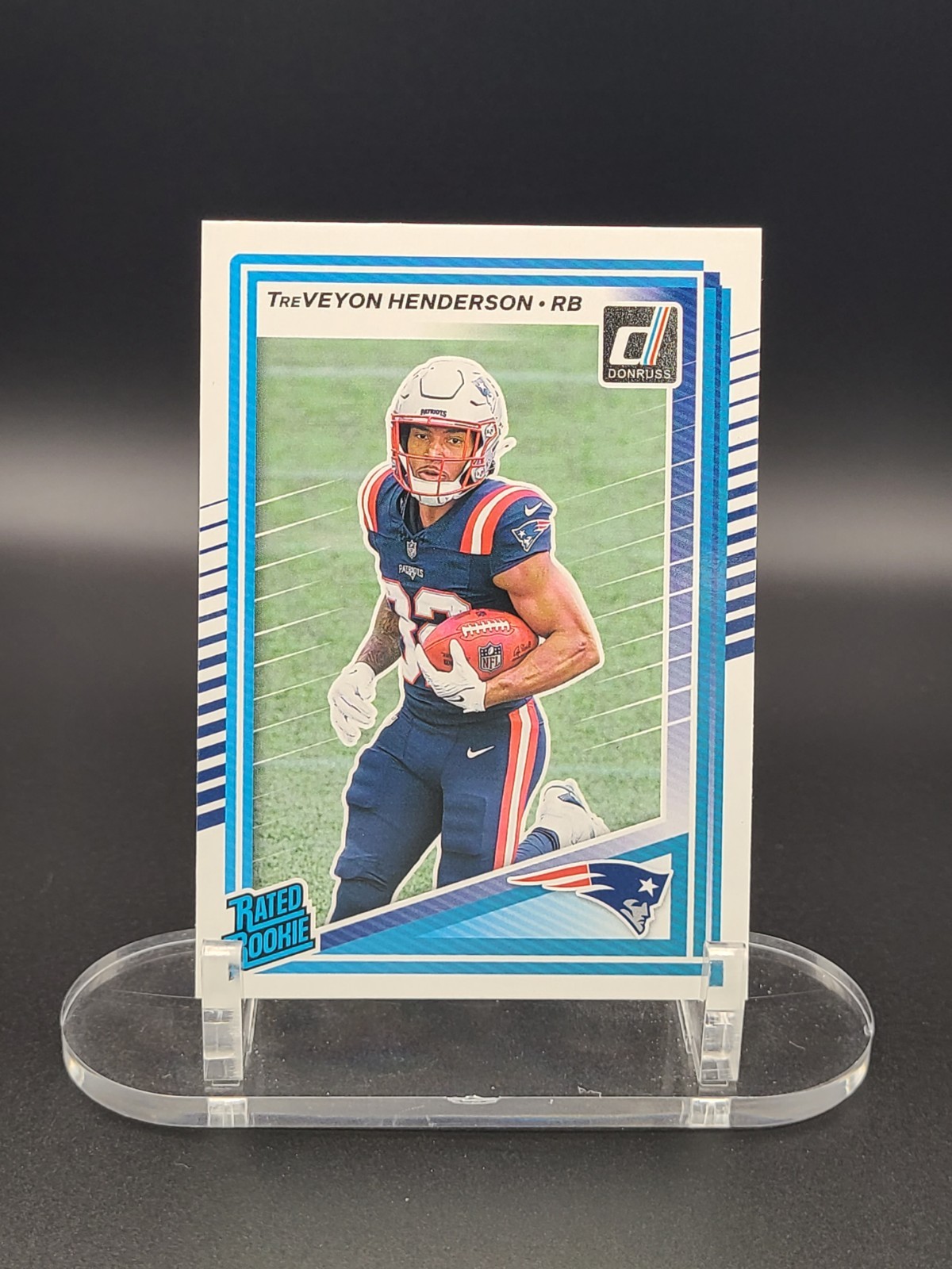 2025 Donruss Rated Rookie - #332 Treveyon Henderson Patriots