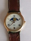 Mens Vintage Timex Moonphase Watch Working Battery In Used Condition