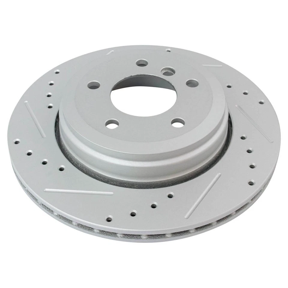 Front and Rear Brake Rotors Set For 2004-2007 BMW 525i 2008-2010 528i 530i - Image 3 of 4