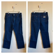 Vintage Wrangler Jeans Cowboy Cut Slim Fit Mens 36W 32L 936DEN Indigo Blue 3006