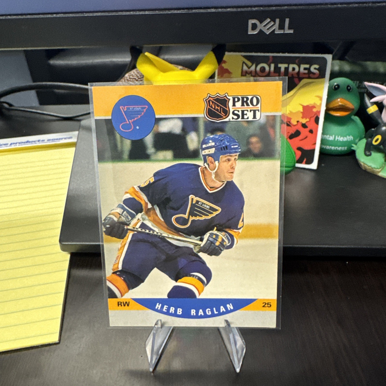1990-91 Pro Set Herb Raglan St. Louis Blues #525 Free Ship