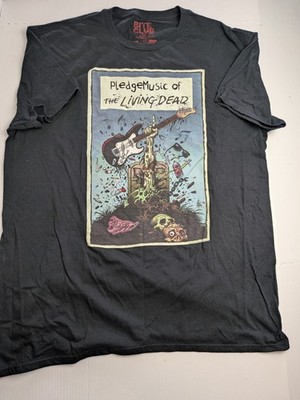 Bite Club Pledge Music of The Living Dead schwarzes T-Shirt Gr. 2XL Grafikdruck